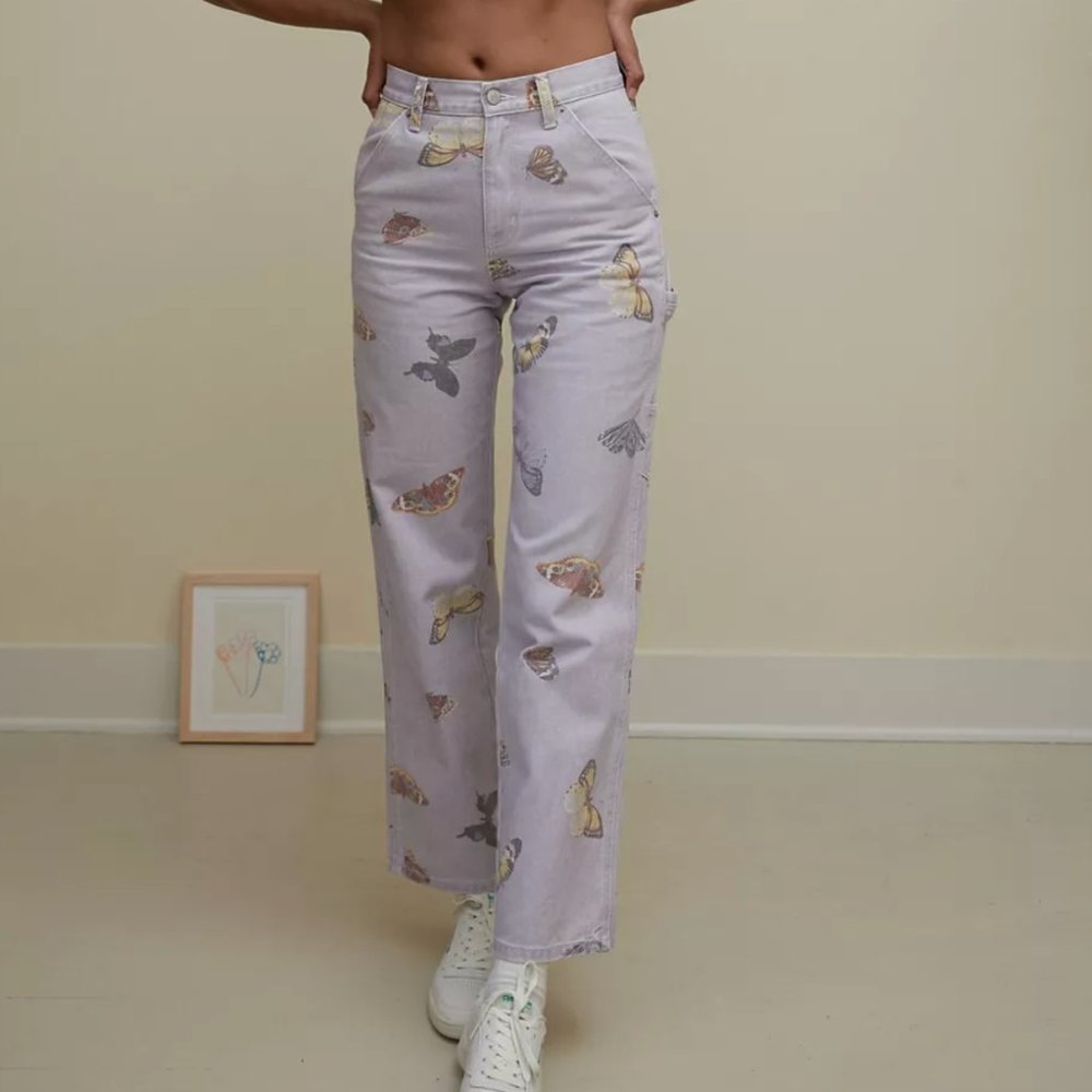 BDG butterfly print carpinter jeans
